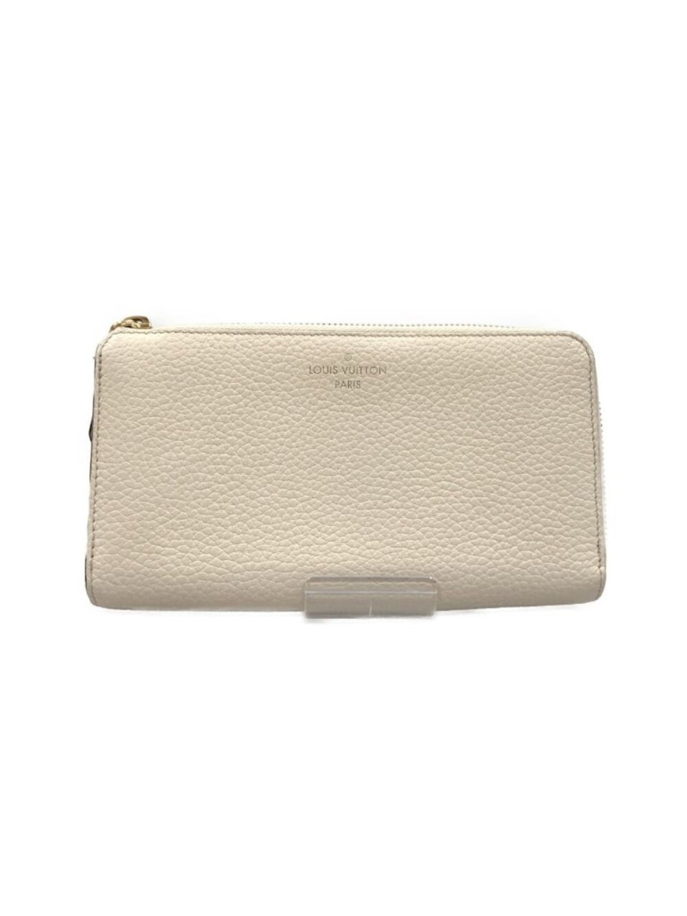 Louis Vuitton Taurillon Portefeuille Comet L Zipper Wallet Ivory